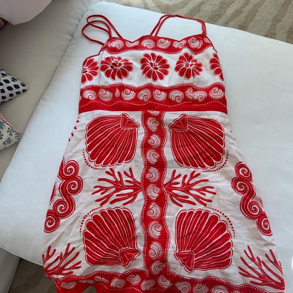 Farm Rio Red Seashell Dress - Picture 4 of 6